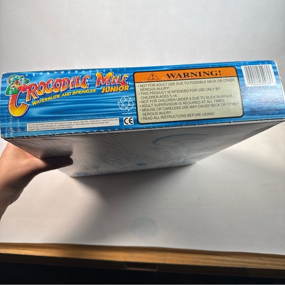 VTG Crocodile Mile Junior Water slide And Sprinkler 1990’s. Empire. NEW OPEN BOX - Picture 3 of 5